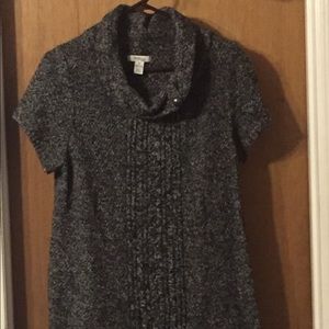 Black/white sweater dress - 2x